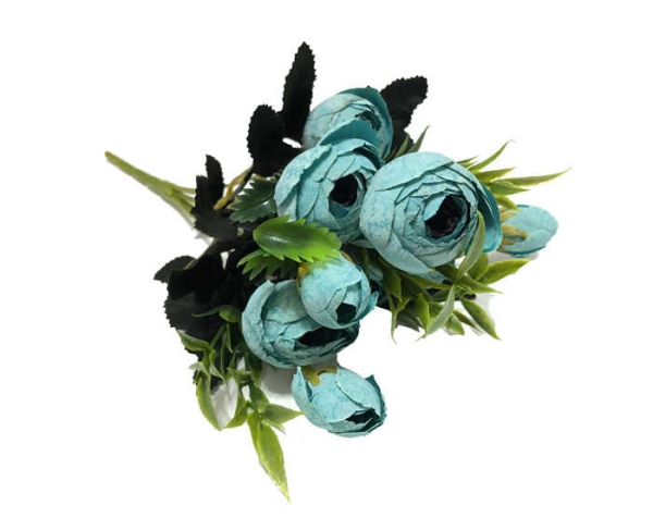 Çiçek Şakayık El Buketi Mavi 17x30 1 Adet - 1
