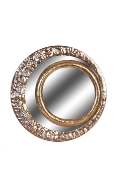 Metal Çerçeveli İkili Ayna Altın Renk 70cm 1 Adet - 1