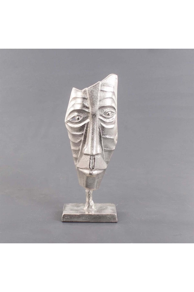 Metal Mask Biblosu Gümüş Renk 15x9x39cm 1 Adet - 1