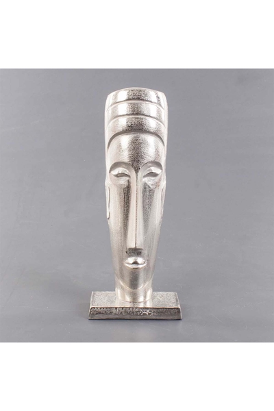 Metal Mask Biblosu Gümüş Renk 18x10x44cm 1 Adet - 1