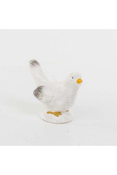 Mum Kuş Beyaz Renk 12x6,5x10cm 1 Adet - 1
