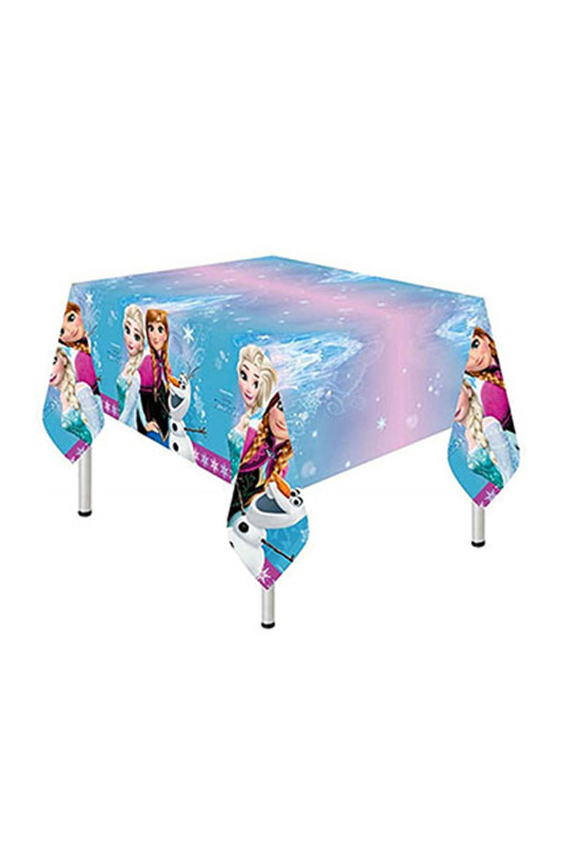 Frozen Buz Işıltısı Plastik Masa Örtüsü 120x180cm 1 Adet - Thumbnail