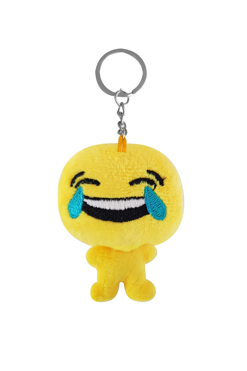 Gülmekten Ağlayan Peluş Emoji Anahtarlık 6cm 1 Adet - 1