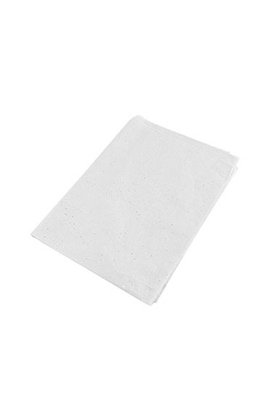 Gümüş Puanlı Beyaz Pelür Süs Kağıdı 50x70cm 10lu - 1
