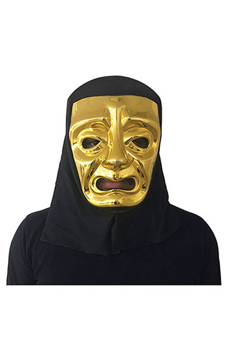 Halloween Ağlayan Yüz Maske Altın 1 Adet - 1