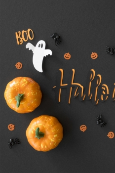 Halloween Balkabağı Dekor Süs 7,5cm 1 Adet - 2