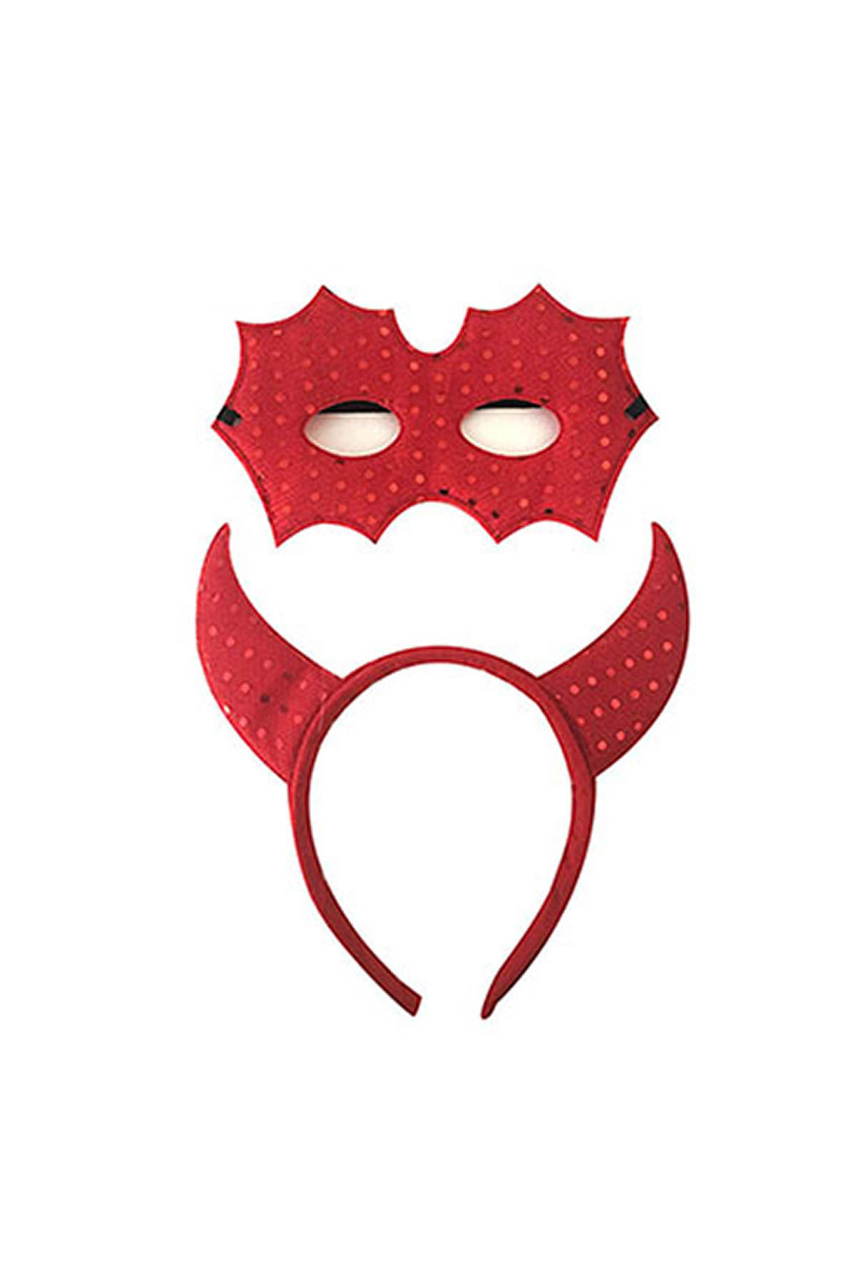 Maskeli Kırmızı Şeytan Taç - 1
