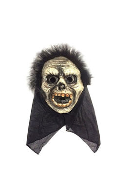 Cadılar Bayramı /  Halloween Pelerinli İskelet Maske - 1