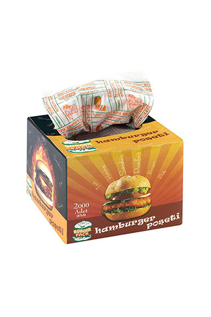 Hamburger Poşeti 2000 Adet - 1