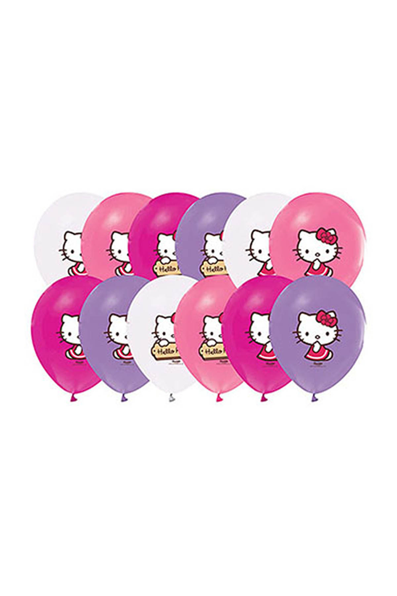 Hello Kitty Baskılı Balon 10lu - 1
