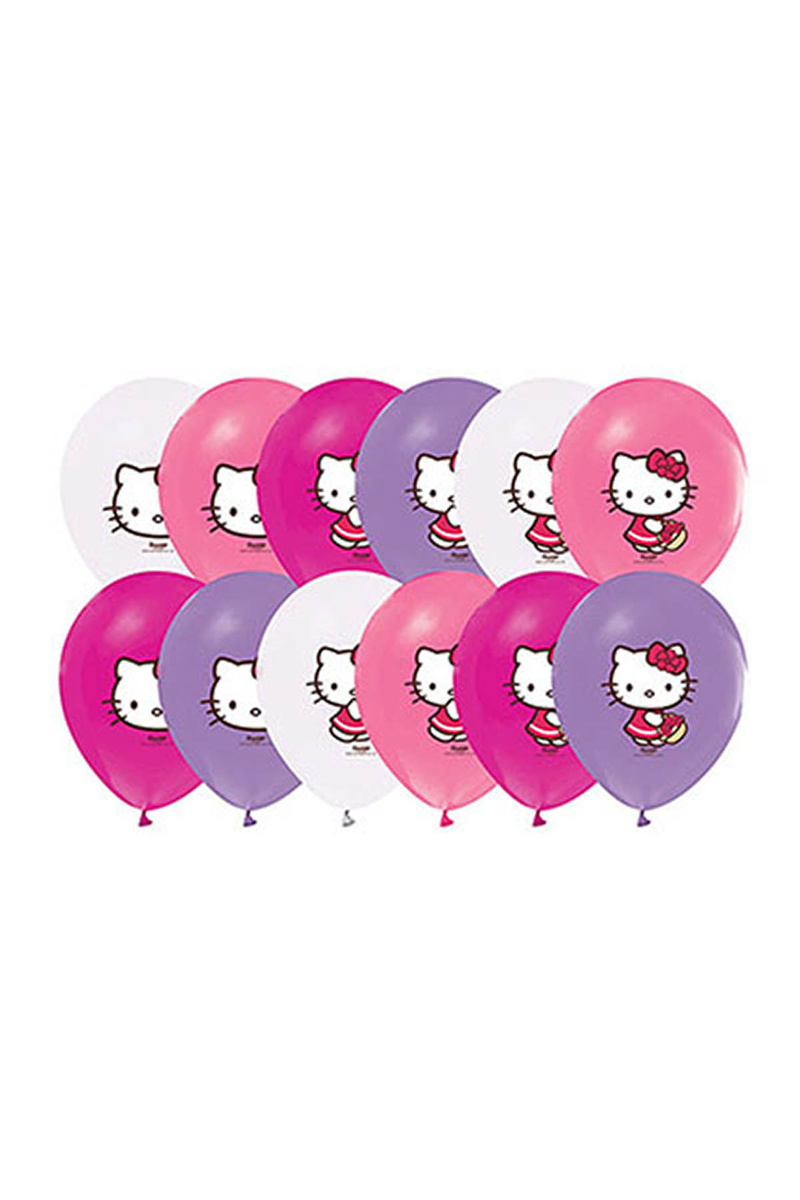 Hello Kitty Baskılı Balon 10lu - Thumbnail