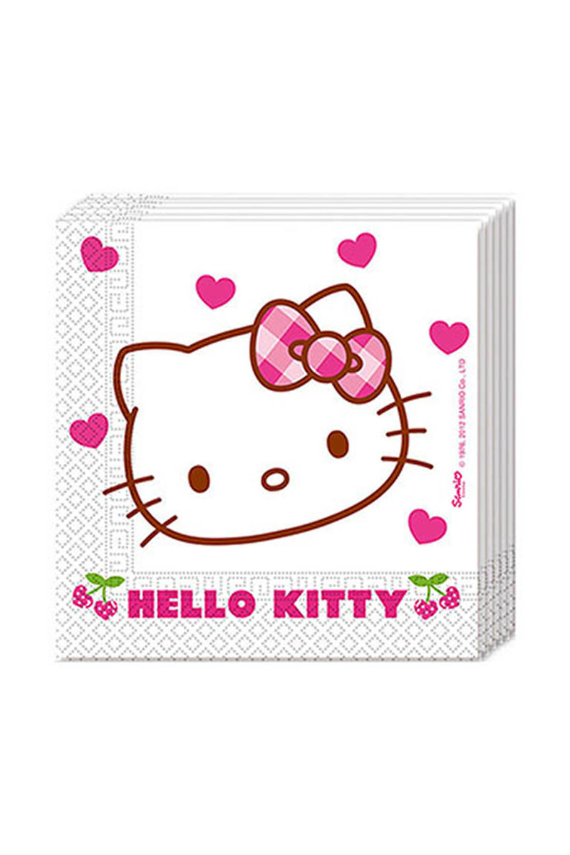 Hello Kitty Kalpler Kağıt Peçete 33x33cm 20li - 1