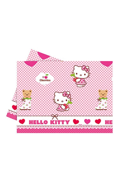 Hello Kitty Kalpler Plastik Masa Örtüsü 120x180cm 1 Adet - 1