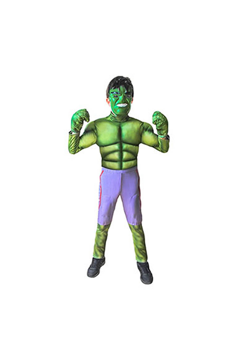 Hulk Çocuk Kostüm 10-12 Yaş 1 Adet - 1