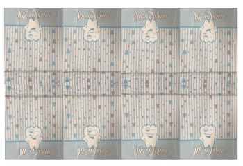 İlk Dişim Plastik Masa Örtüsü Mavi Renk 120x180 cm 1 Adet - 2