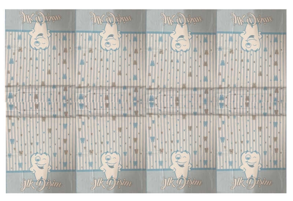 İlk Dişim Plastik Masa Örtüsü Mavi Renk 120x180 cm 1 Adet - 2