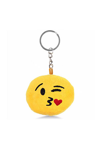 Kalpli Öpücük Küçük Emoji Anahtarlık 1 Adet - 1