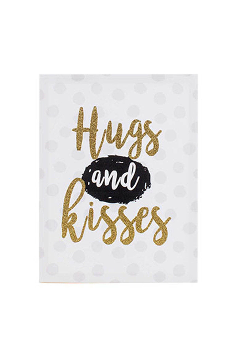 Kanvas Tablo Hugs and Kisses 30x40cm 1 Adet - Thumbnail