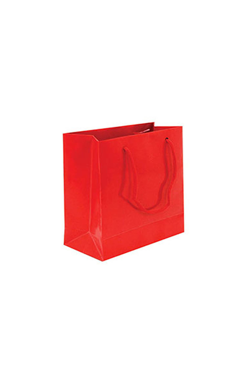 Kırmızı Minik Hediyelik Karton Çanta 11cm x 11cm 10lu - 1