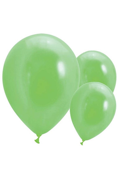 Metalik Yeşil Balon 30cm (12 inch) 10lu - 1