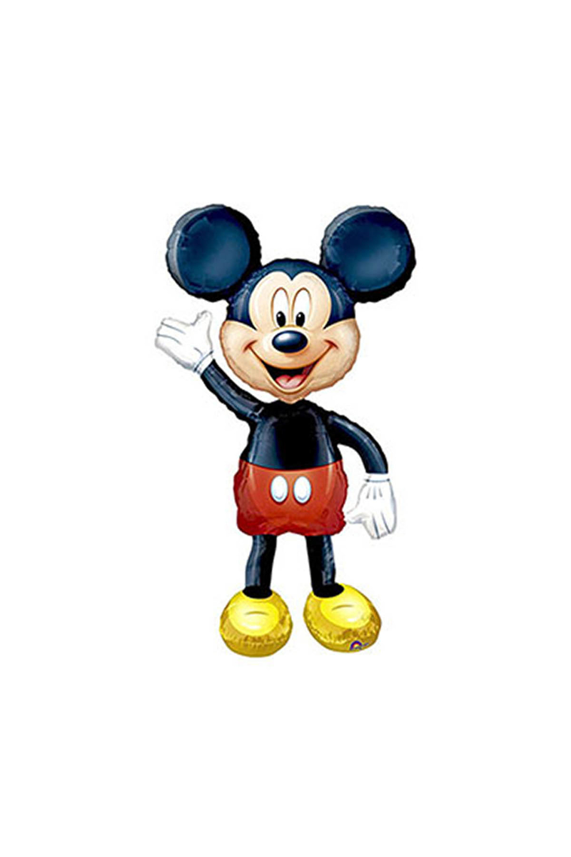Mickey Mouse Yürüyen Folyo Balon 96cm x 132cm 1 Adet - 1