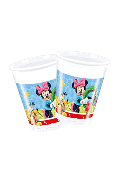 Mickey Yılbaşı Plastik Bardak 200cc-8oz 8li - 1