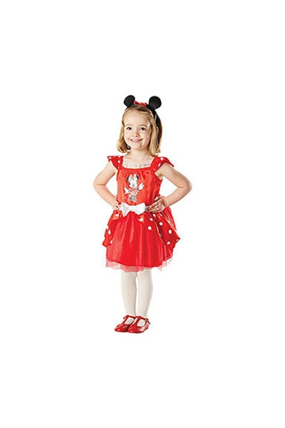 Minnie Kırmızı Çocuk Kostüm 2-3 Yaş 1 Adet