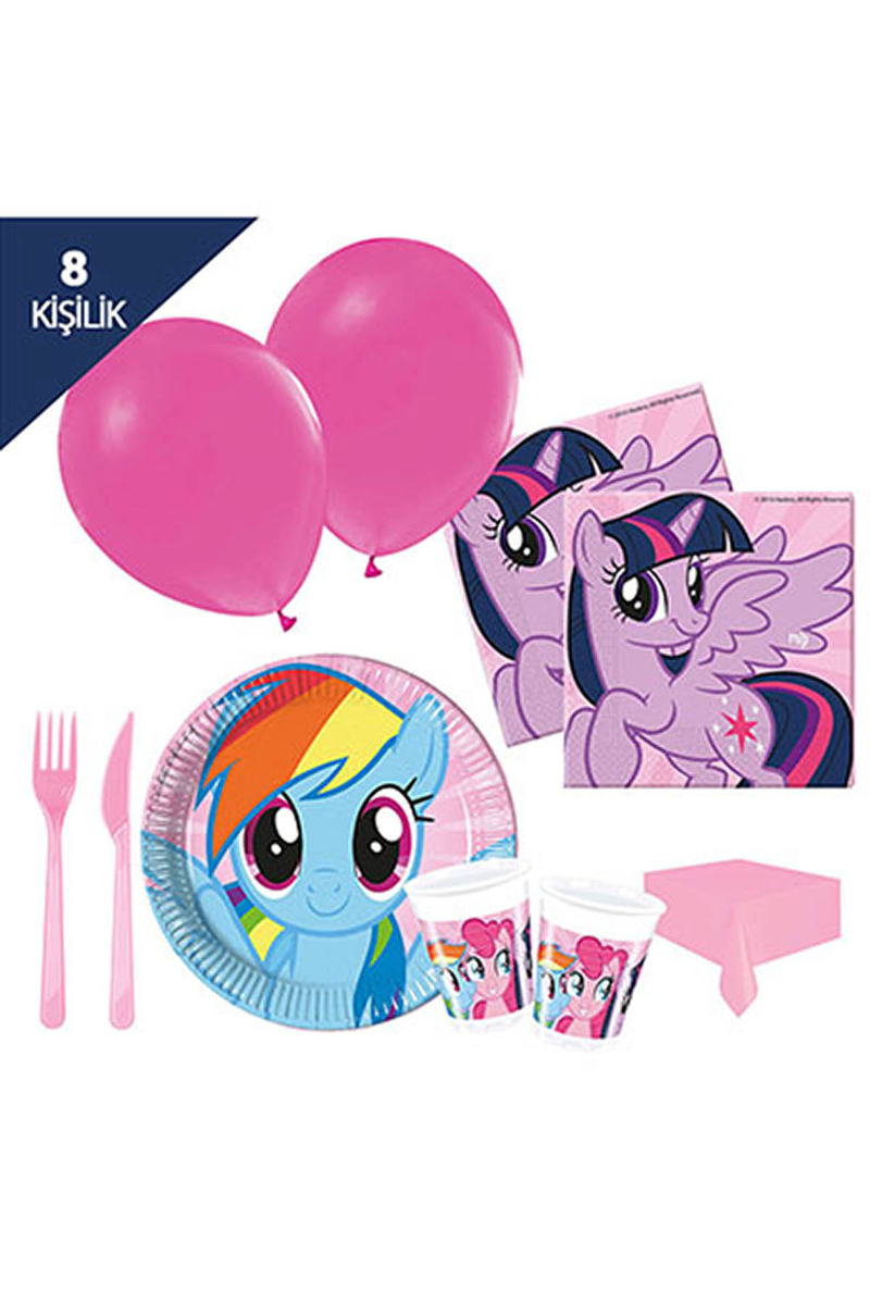 My Little Pony Parti Seti 8 Kişilik - 1