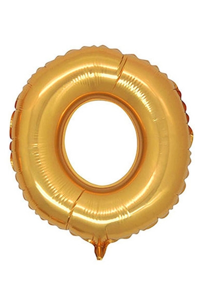 O Harf Altın Folyo Balon 90cm (40 inch) 1 Adet - 1