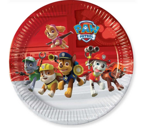 Paw Patrol Kağıt Tabak 23cm 8li - 1