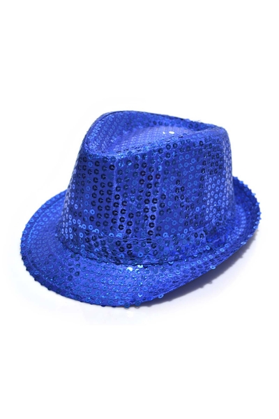 Payetli Çocuk Şapkası Mavi Renk 1 Adet - 1