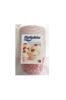 Dolphin Pembe Puantiyeli Muffin-Kek Kapsülü 25li - 4