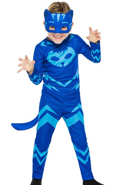 Pj Masks-PjiaMaskeliler Kedi Çocuk Kostümü 7-9 Yaş 1 Adet - 1