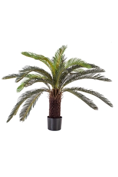 Yapay Saksıda Palmiye Ağacı Yeşil Renk 85cm 1 Adet - 1