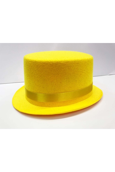 Sihirbaz Şapkası Çocuk Boy Sarı Renk 1 Adet