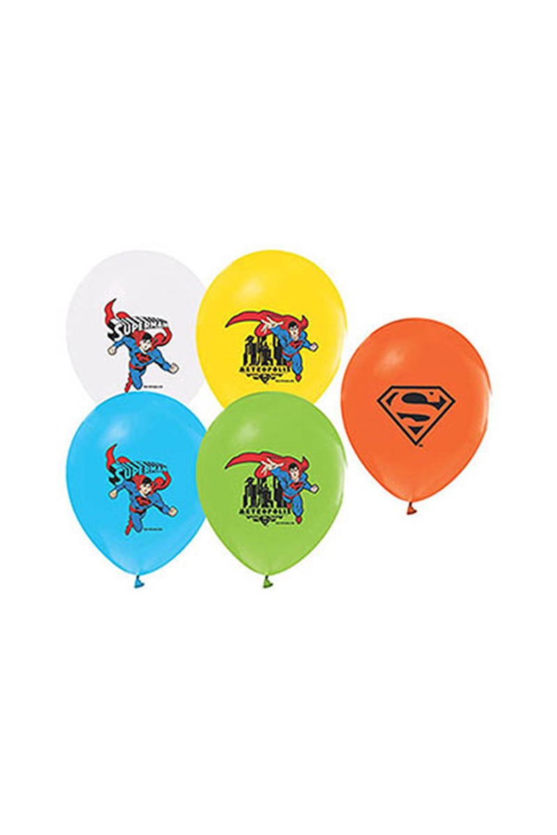 Superman Baskılı Balon 10lu - 1