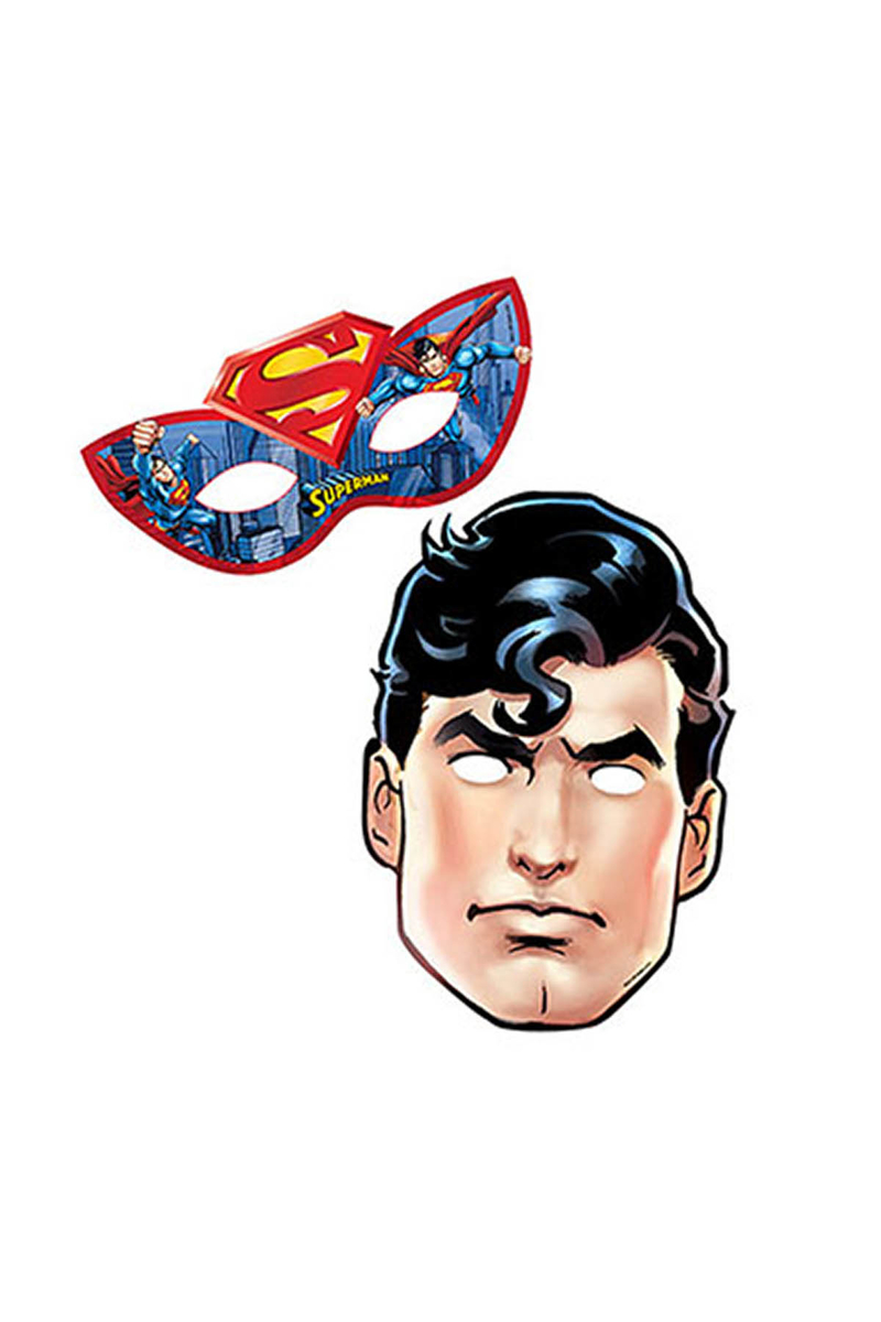 Superman Maske 6lı - 1