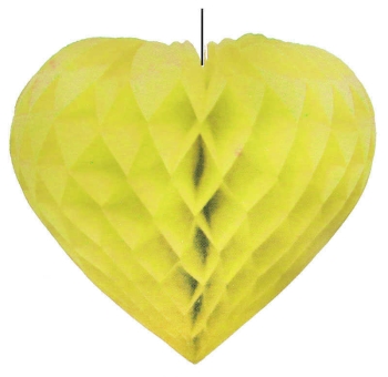 Sarı Kalpli Ponpon Süsü 400x10cm 1 Set - 2