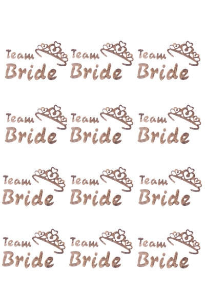 Team Bride Taçlı Dövme Altın 12li - 1