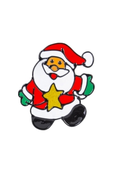Yılbaşı Noel Baba Cam Stickerı 15x15cm 1 Adet - 3