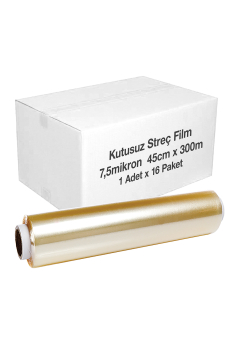 Kutusuz Streç Film 45cm x 300 m 8mic 1 Adet x 16 Paket (Koli) - Roll-Up