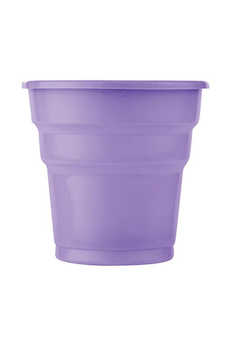 Roll-Up Plastik Meşrubat Bardağı Lila 180cc-7oz 25li - 1
