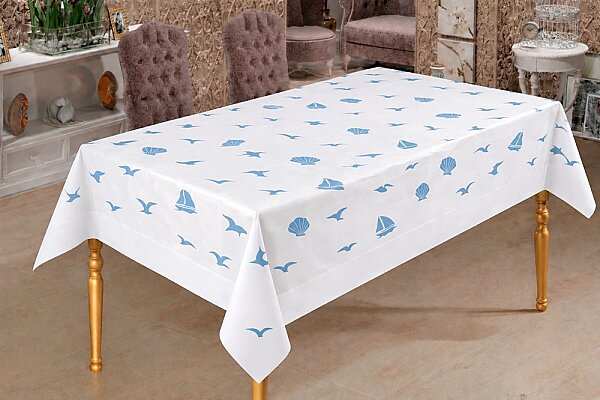 Roll-Up Rulo Kağıt Masa Örtüsü Marin Desenli 100 * 150 cm 16 Yaprak 1 Rulo - 1