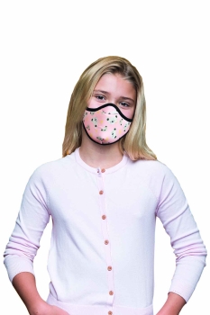 Pembe Desenli Çocuk Maskesi 1 Adet - Kullan At Market