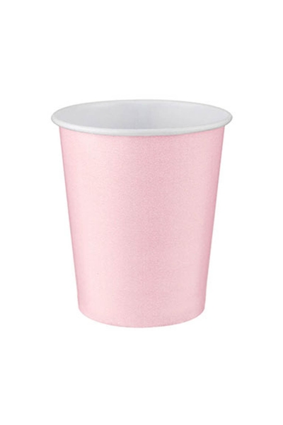 Roll-Up Karton Bardak Pembe 200cc-8oz 8li - 1