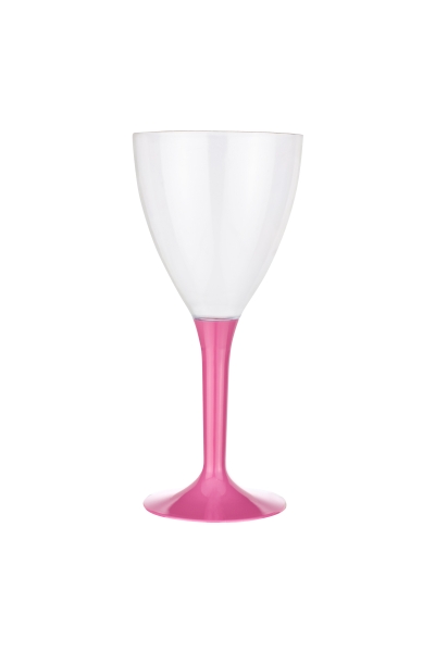 Roll-Up Plastik Pembe Ayaklı Kadeh 150cc 10lu - 1