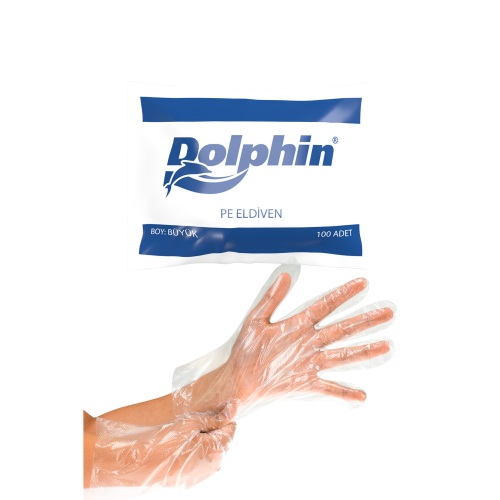 Dolphin Şeffaf Eldiven PE 100 Adet - Dolphin