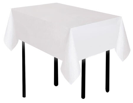 Plastik Masa Örtüsü Beyaz 137 x 183cm 1 Adet - KAM