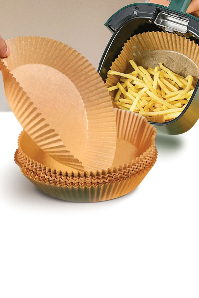 Roll-Up Airfryer Pişirme Kağıdı Yuvarlak 20cm 50 + 5 Adet (5 Adet Hediye) - 3