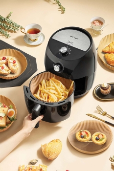 Roll-Up Airfryer Pişirme Kağıdı Yuvarlak 20cm 50 + 5 Adet (5 Adet Hediye) - 4
